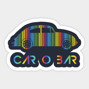 CAR O BAR RAINBOW Sticker